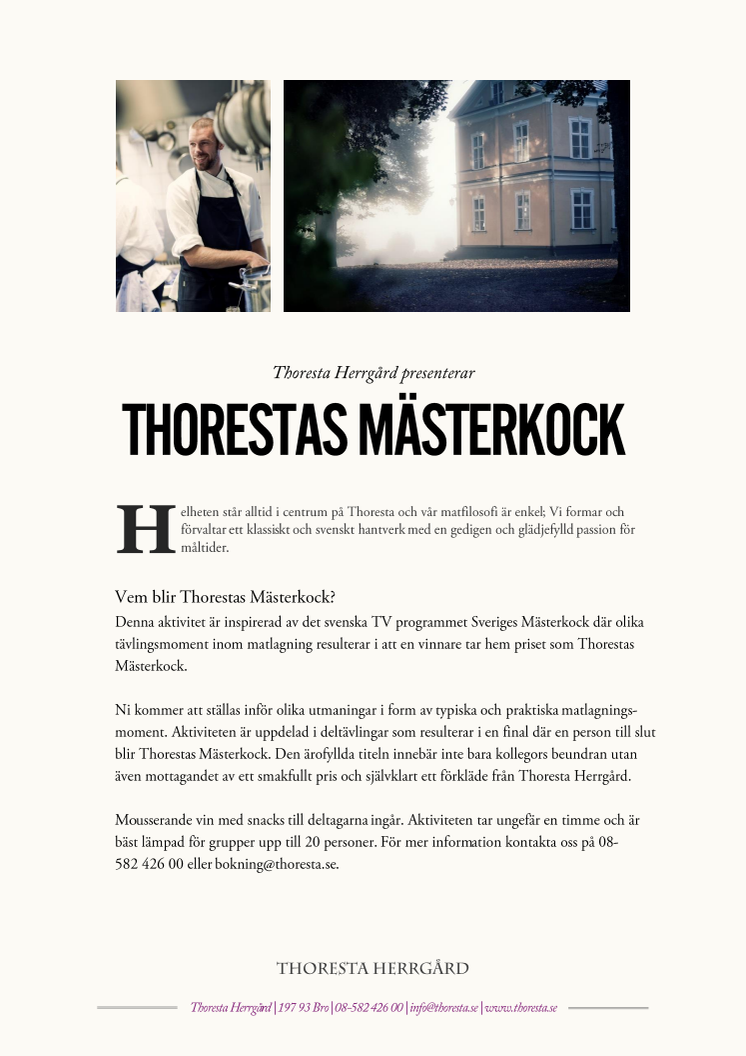 Vem blir Thorestas Mästerkock?