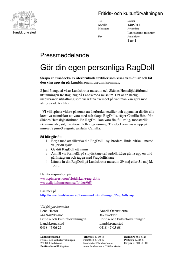 Gör din egen personliga RagDoll