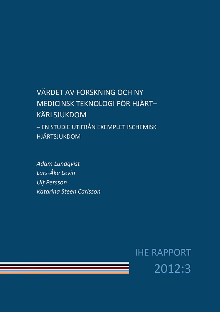 Värdet av forskning för hjärt-kärlsjukdom, Hjärt-Lungfonden