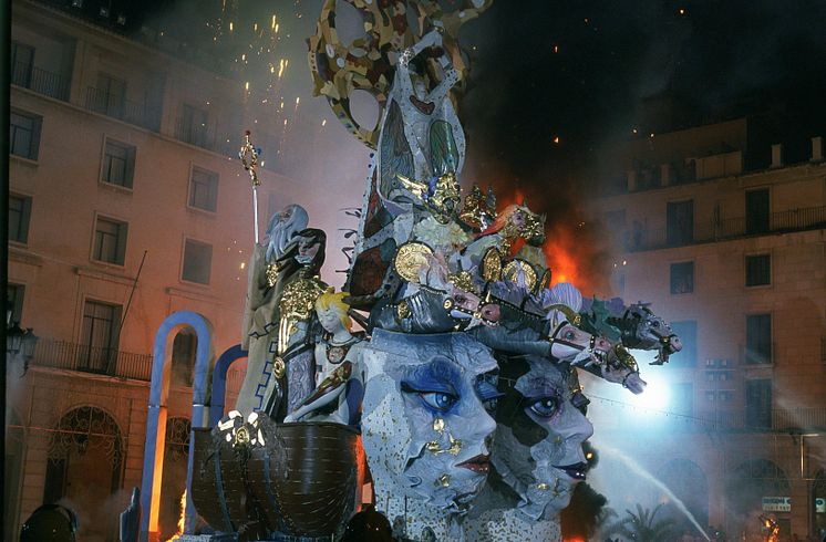 Sankthansfest i Alicante - Afbrænding af papmachéfigurer, Valencia regionen