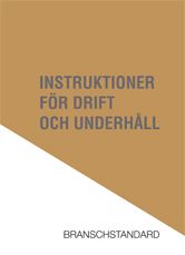 Instruktioner för drift och underhåll