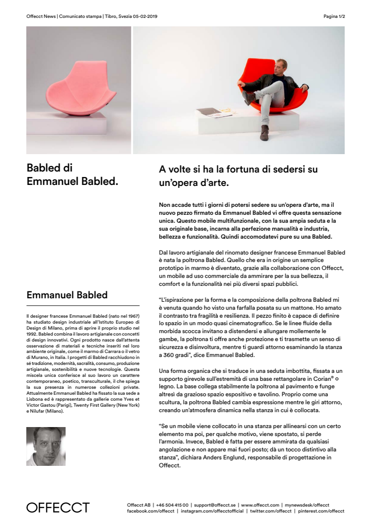Offecct Press release Babled by Emmanuel Babled_IT