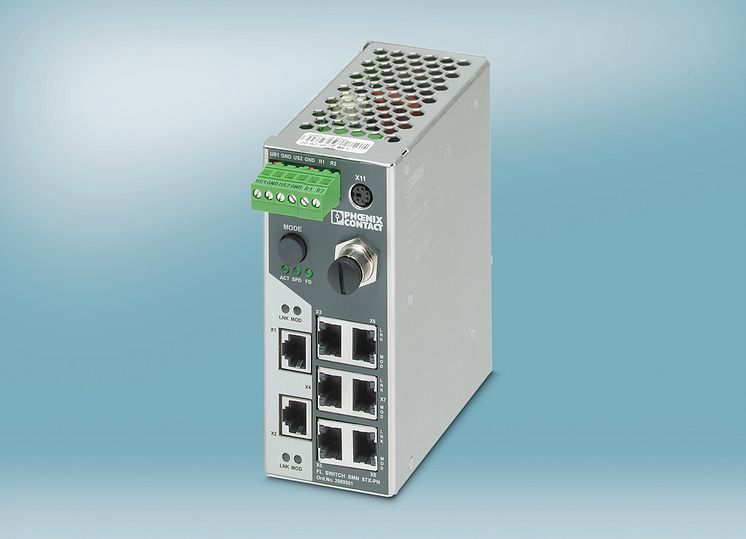 Kompakt switch för Profinet och Ethernet IP