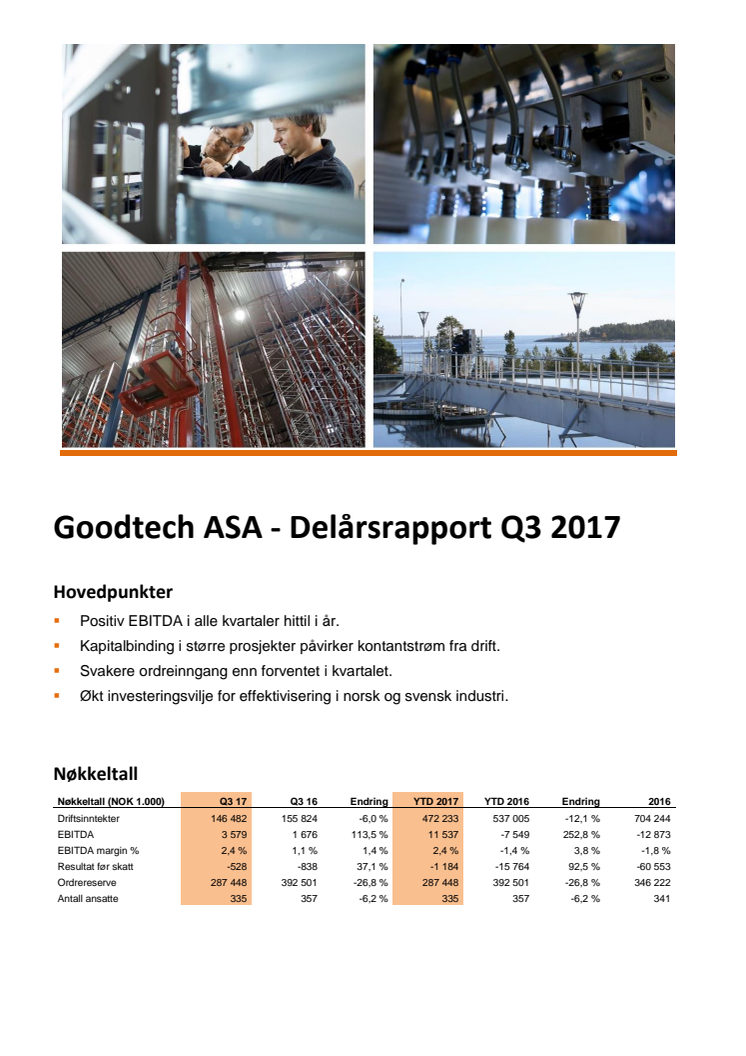 Kvartalsrapport Q3 2017