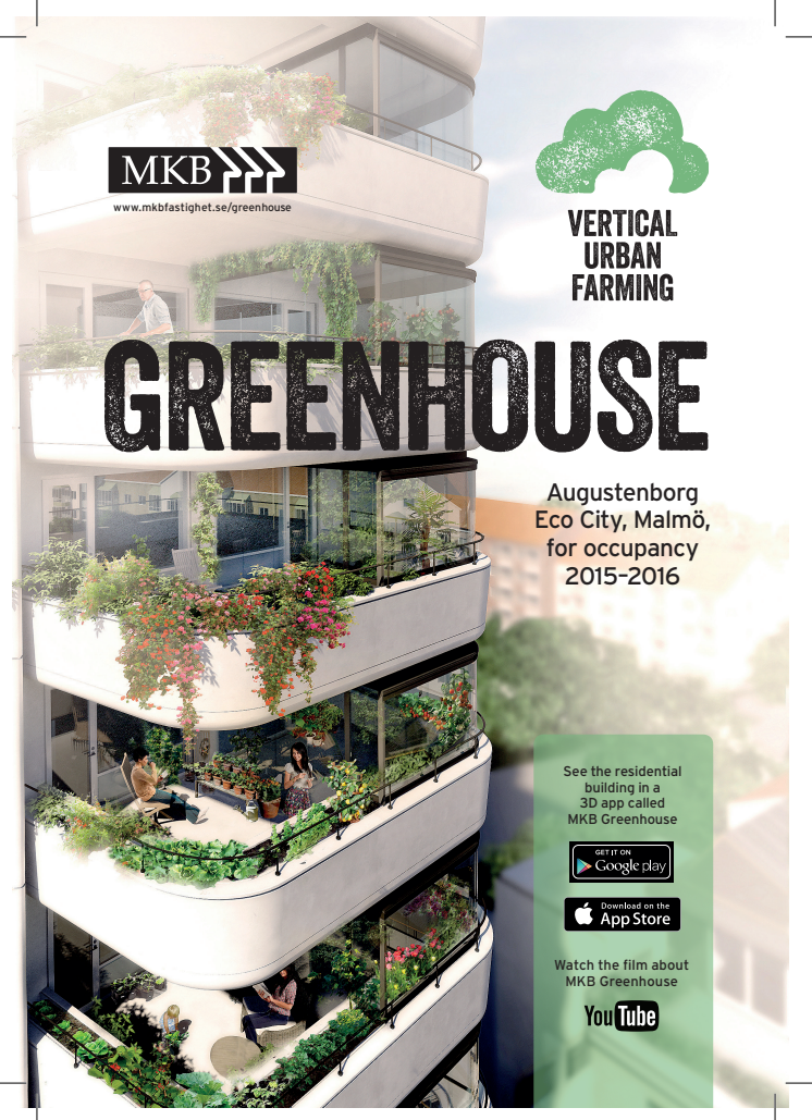 MKB Greenhouse, Eco city Augustenborg, Malmö - Vertical Urban Farming