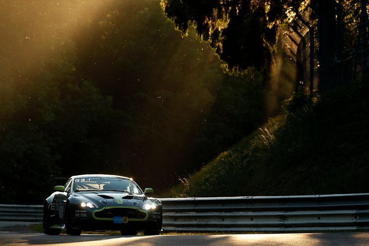 The Aston Martin Vantage GT8 took class victory on Dunlop