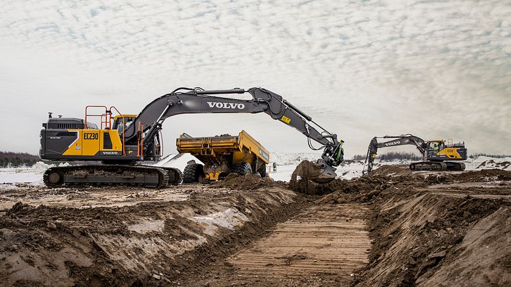 Volvo EC230 Electric i arbete