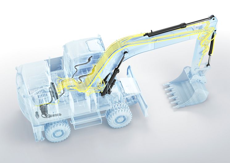 Volvo EW160E och EW180E - nytt hydraulsystem