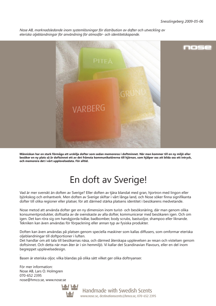 En doft av Sverige