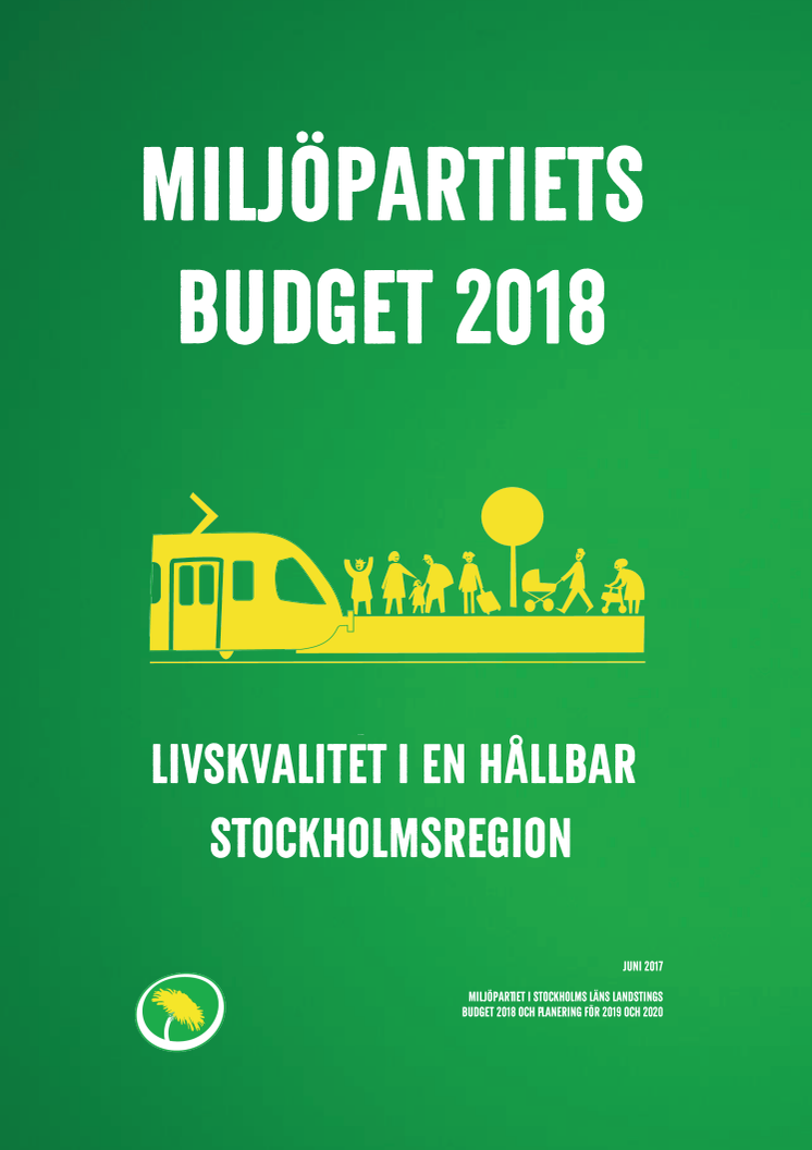 Miljöpartiet  vill att Stockholms läns landsting tar ledartröjan i klimatarbetet