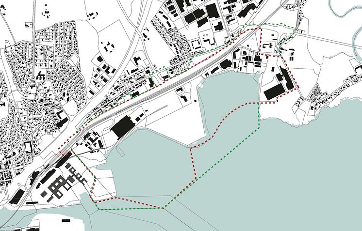 Planområde for Fjordbyen