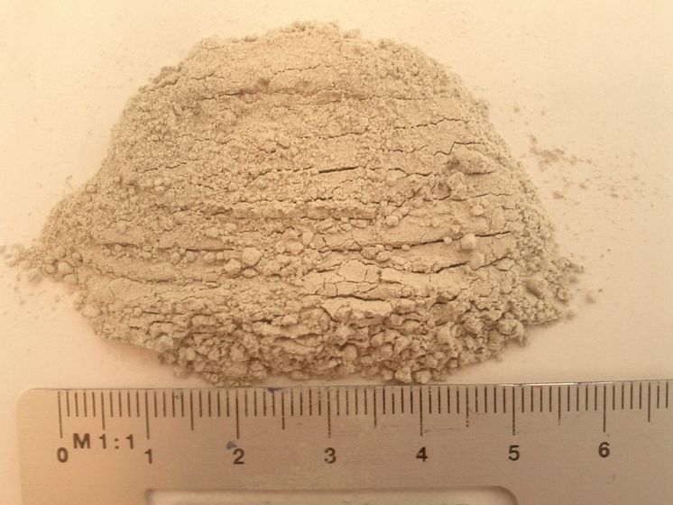 Mine tailings ready to be tested for leaching