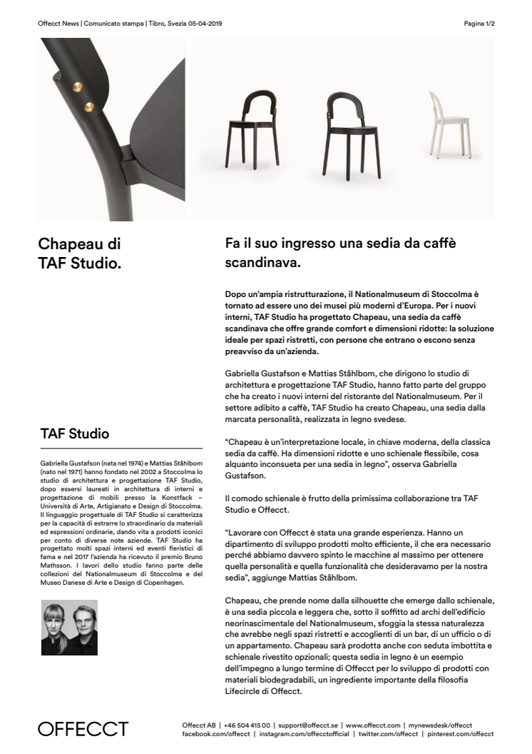 Offecct Press release Chapeau by TAF Studio_IT