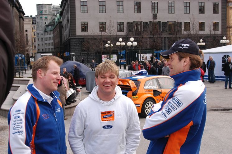 Andréas Eriksson, Henning Solberg och Marcus Grönholm ser fram emot ett spännande rallycrossår!
