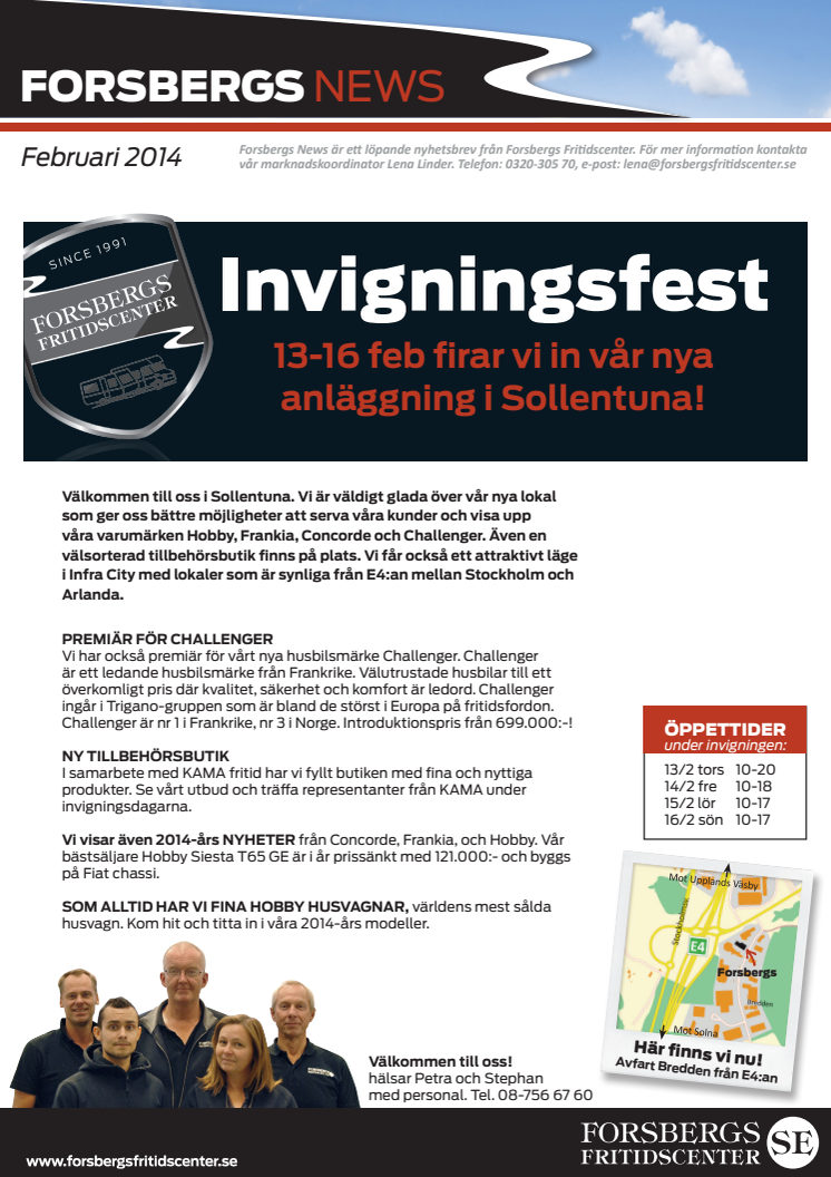 Invigningsfest av Forsbergs Fritidscenters nya lokaler i Sollentuna
