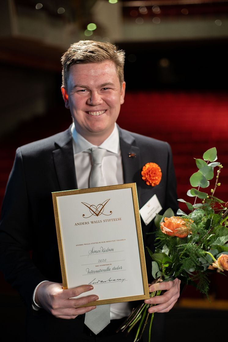 Simon Karlsson, Hanken-stipendiat 2021
