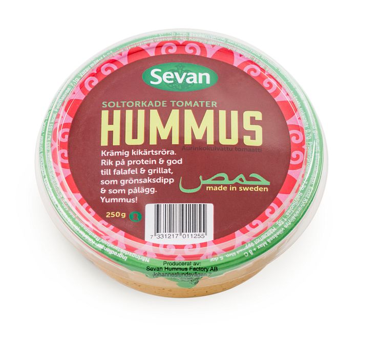 Hummus med soltorkade tomater 250g