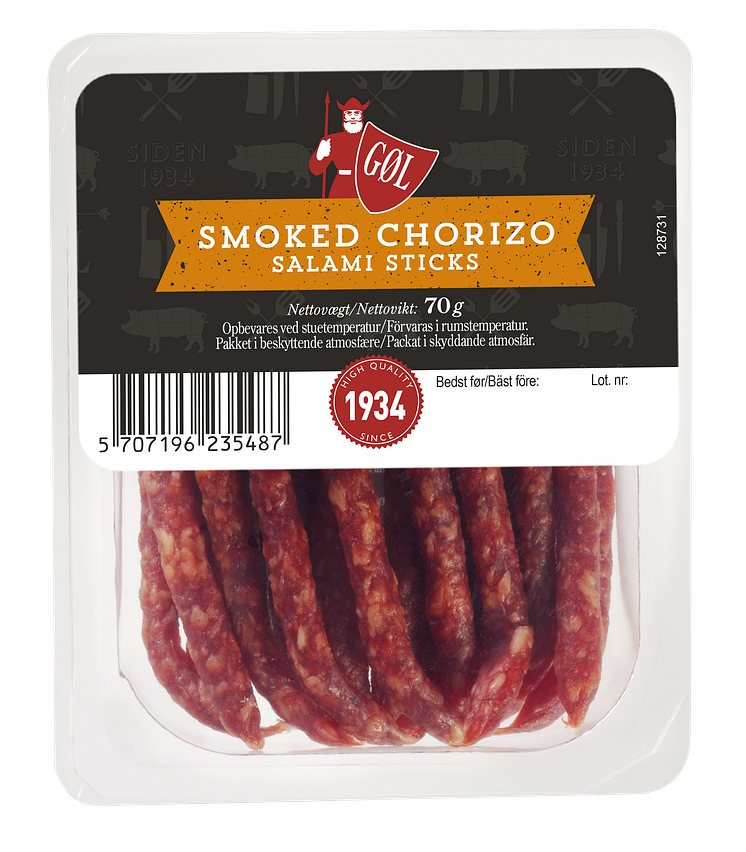 Salami sticks smoked chorizo