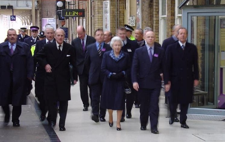 Royal party at King's Cross