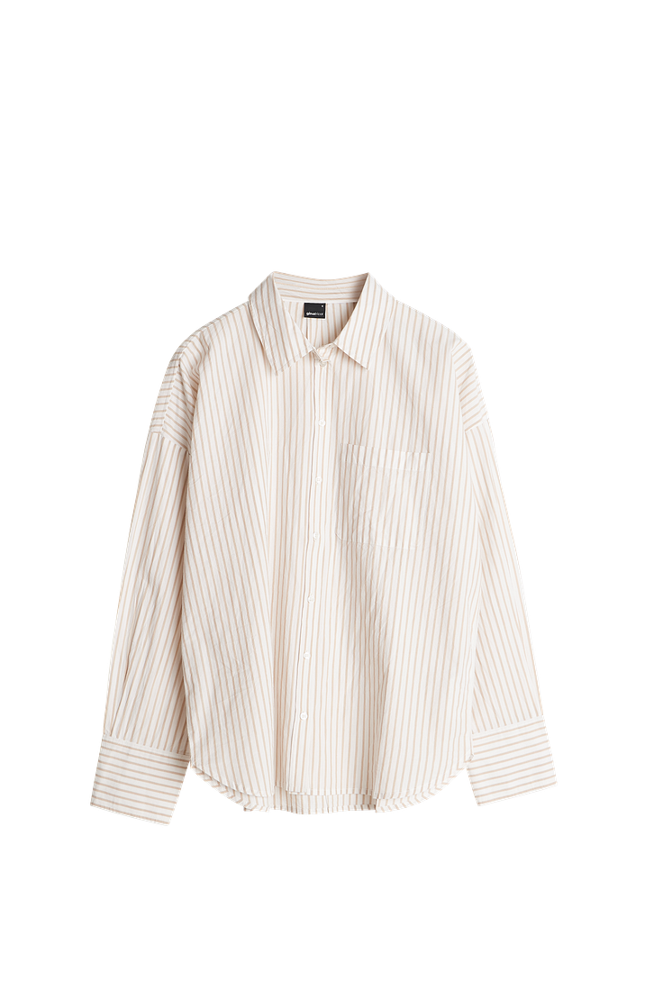 Amanda pyjamas shirt - Beige/stripe
