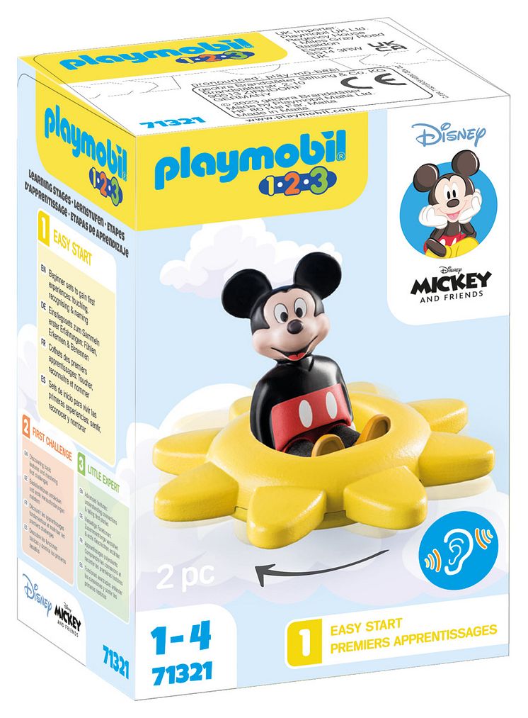 1.2.3 & Disney Mickys Drehsonne mit Rasselfunktion (71321) von PLAYMOBIL