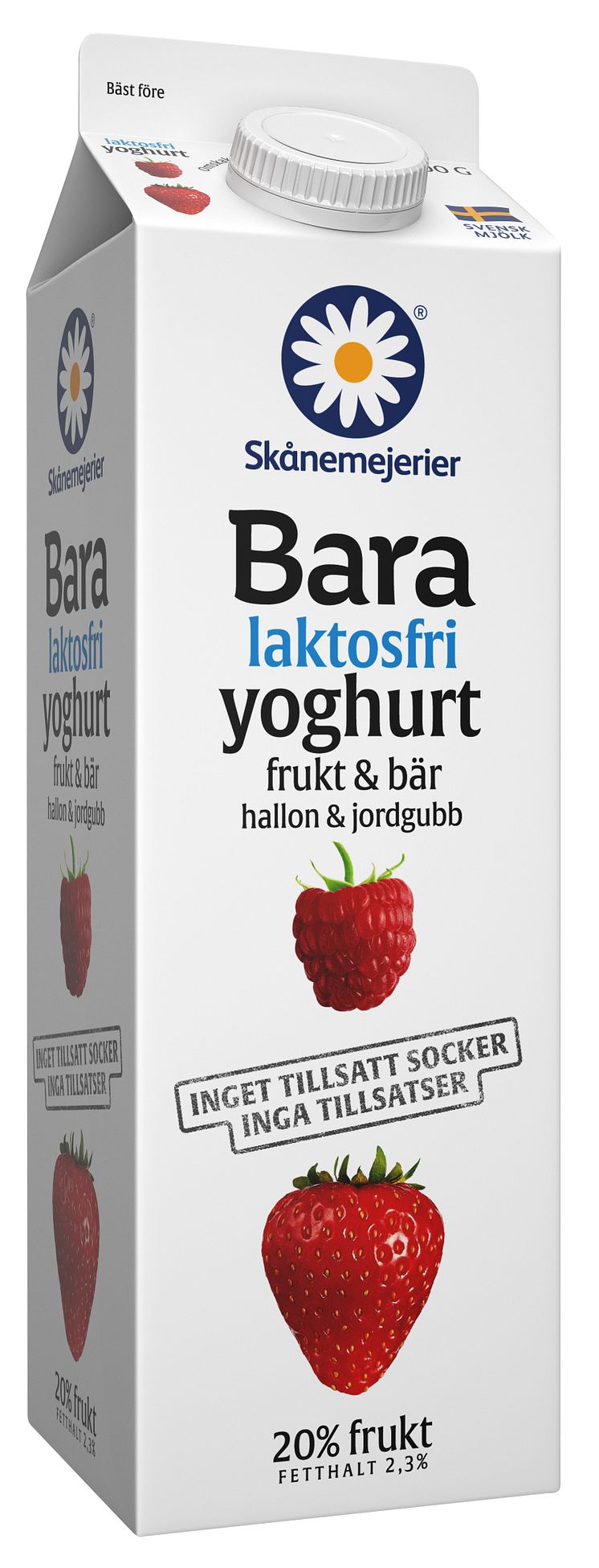 BARA laktosfri hallon och jordgubb