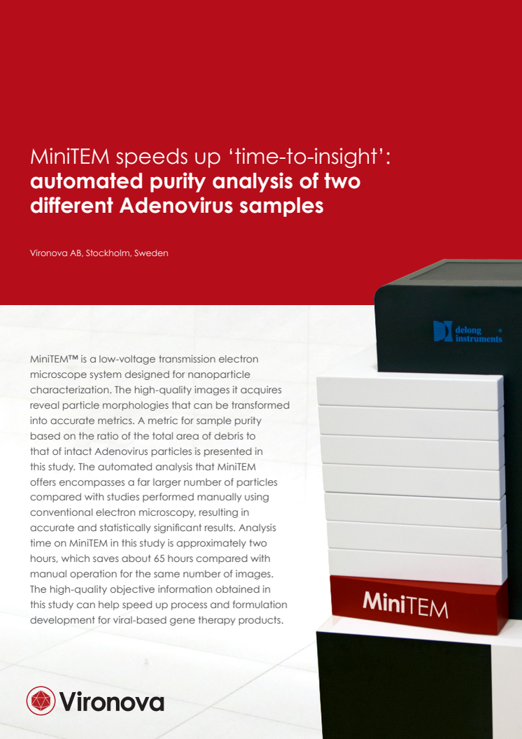Automated purity analysis of two different Adenovirus samples (white paper)