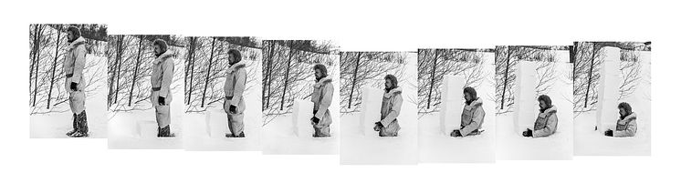 Oddvar I.N. Daren Måling av snødybde [Measuring the Depth of the Snow], 1981 Fotografi/photography 170 x 880 cm