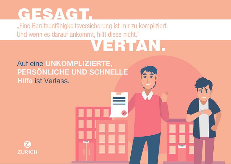 Irrtum Nr. 8 "Eine Berufsunfähigkeitsversicherung ist mir zu kompliziert. Und wenn es darauf ankommt, hilft diese nicht."