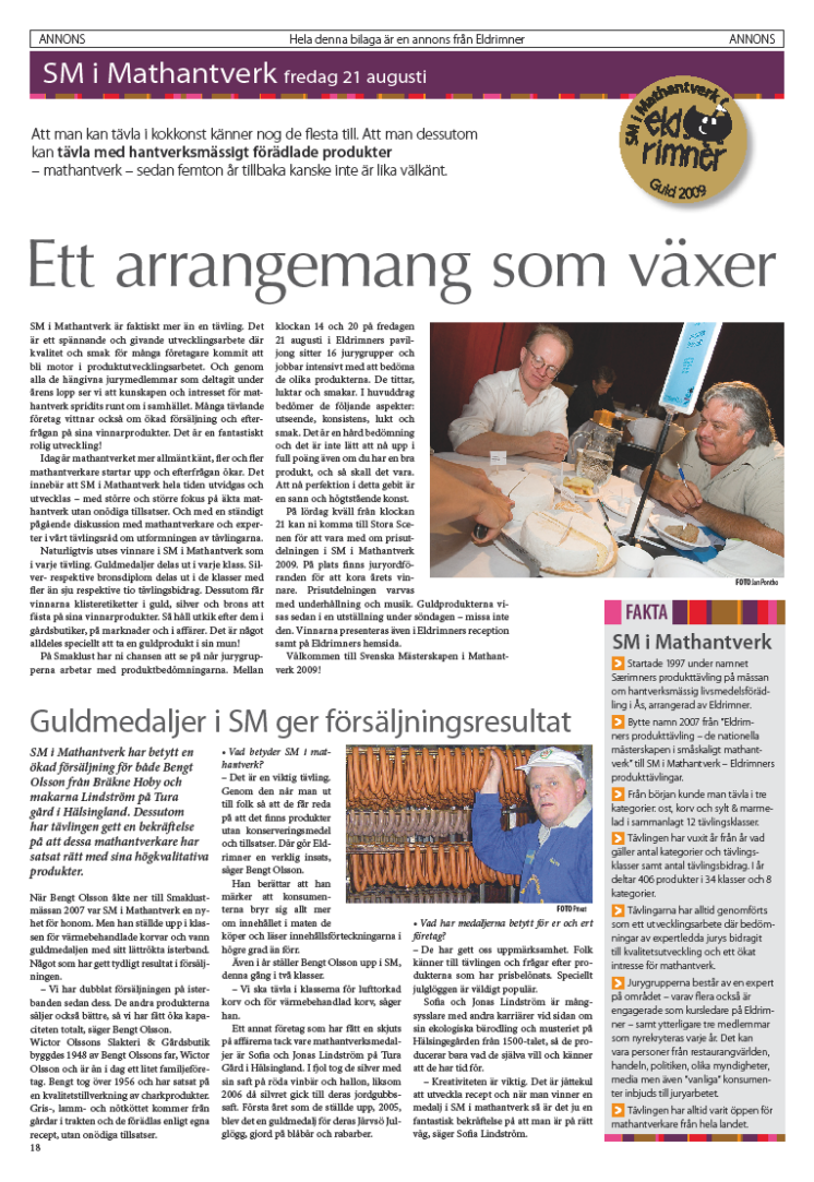 SM i Mathantverk 2009