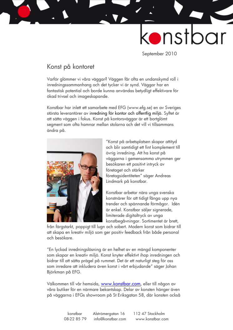 Konst på kontoret