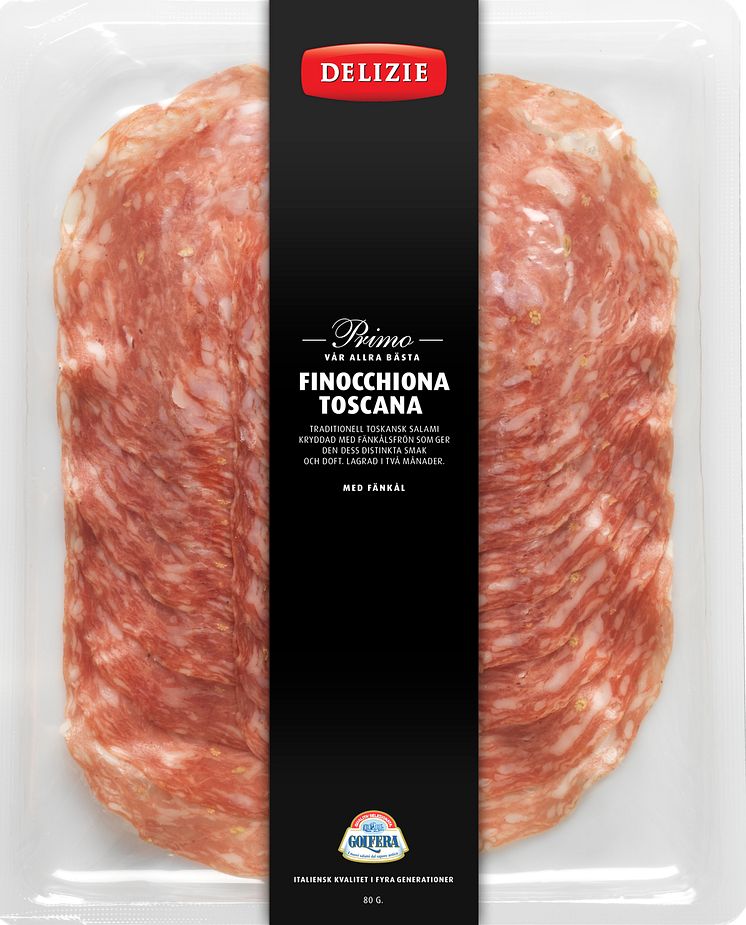 Finocchiona Toscana, salami, Delizie Primo