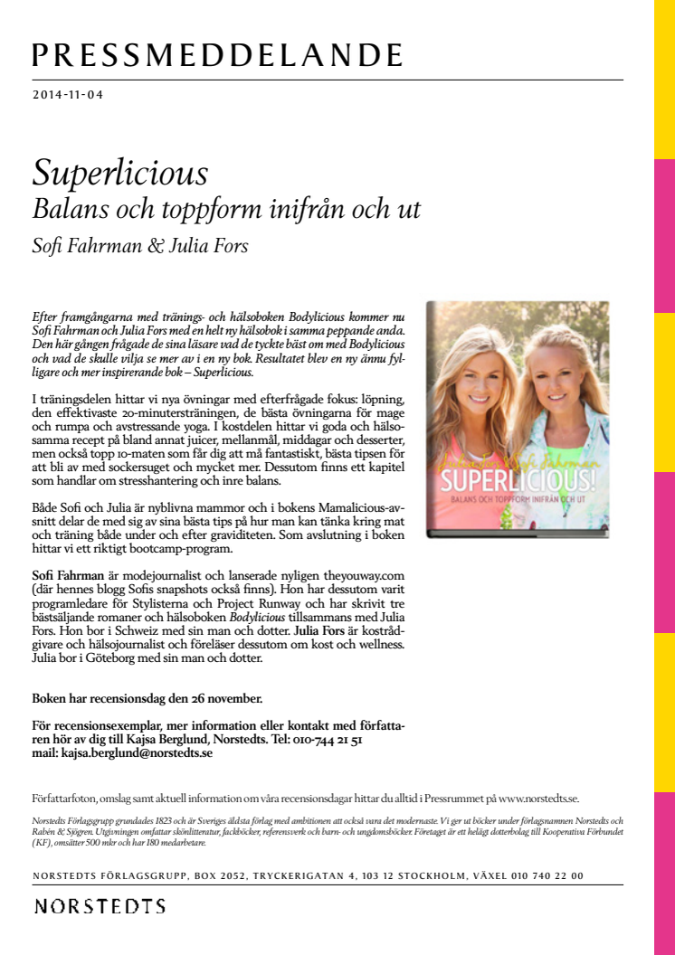 Superlicious av Sofi Fahrman och Julia Fors