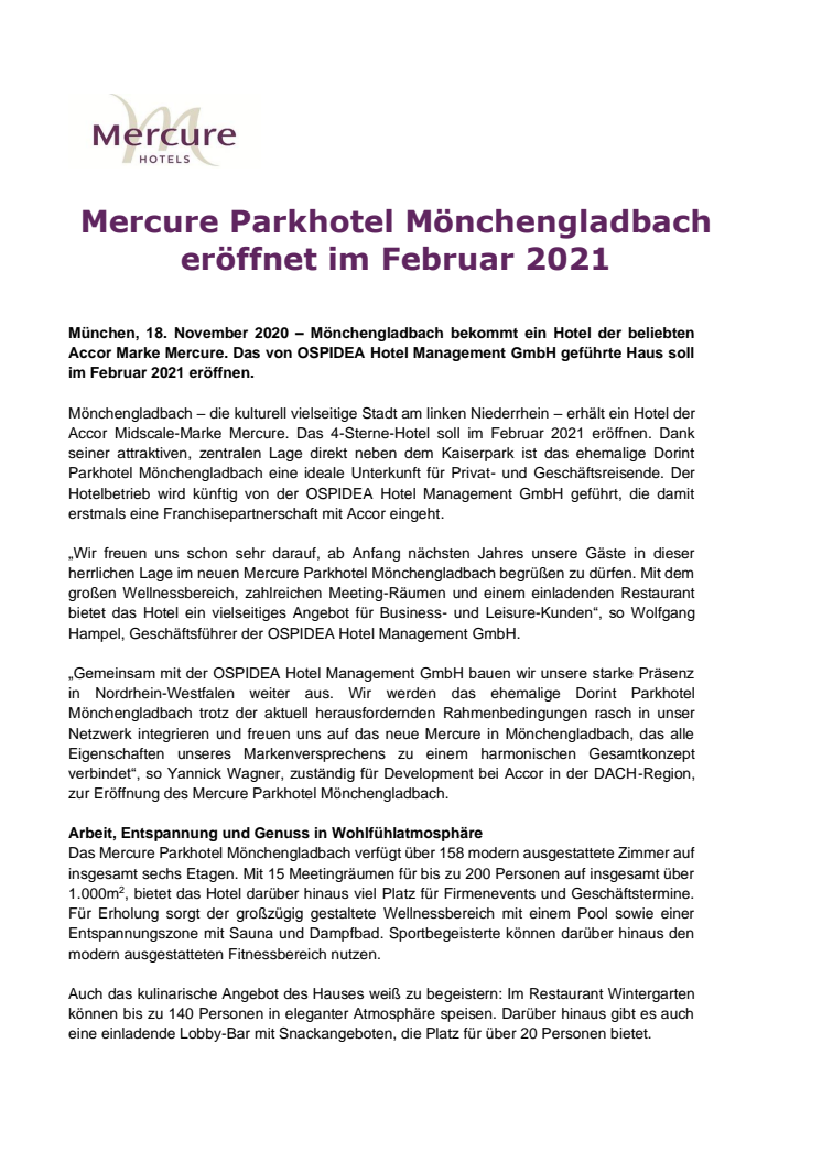 PM Mercure Parkhotel Mönchengladbach