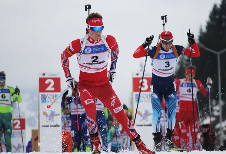 Endre Strømsheim, jaktstart menn ungdom, junior-VM 