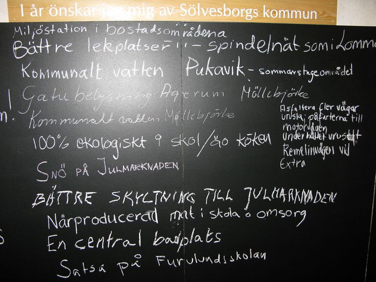 Tummen upp för önskevägg i Sölvesborg