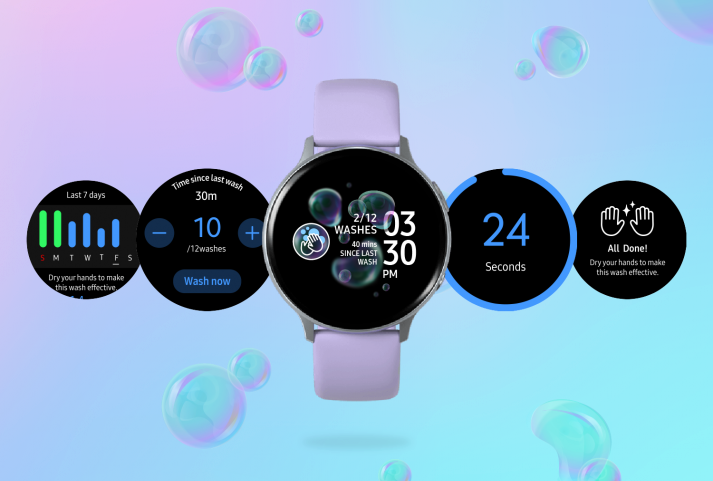 Samsung lanserar handtvätts-app till sina smartklockor 