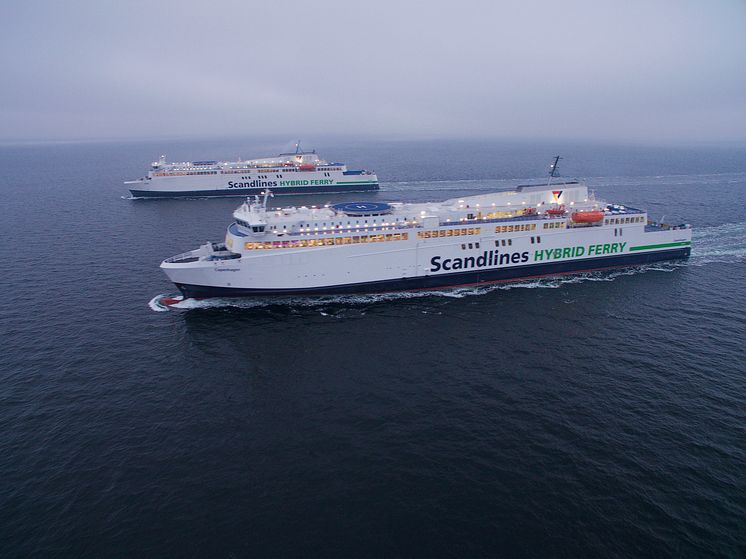 Scandlines' neue Hybridfähren "Copenhagen" und "Berlin"