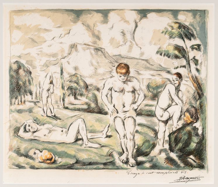 Paul Cézanne: De badende / The Bathers (1898), KODE