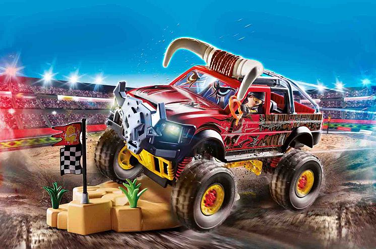 Stuntshow MonsterTruck Horned (70549) von PLAYMOBIL