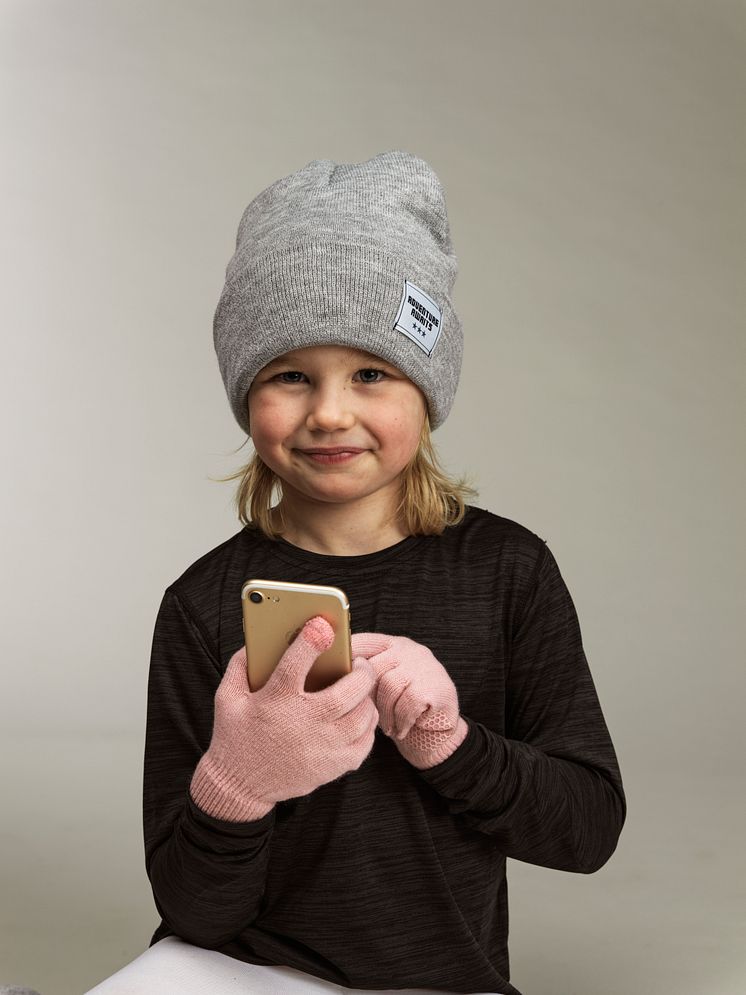 Kids knitted beanie and gloves 42763-193, 42901-193