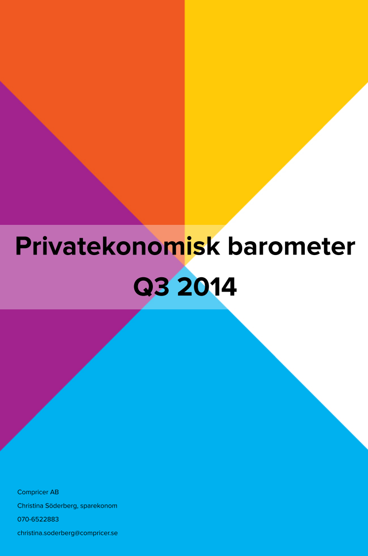 Privatekonomisk barometer Q3 2014