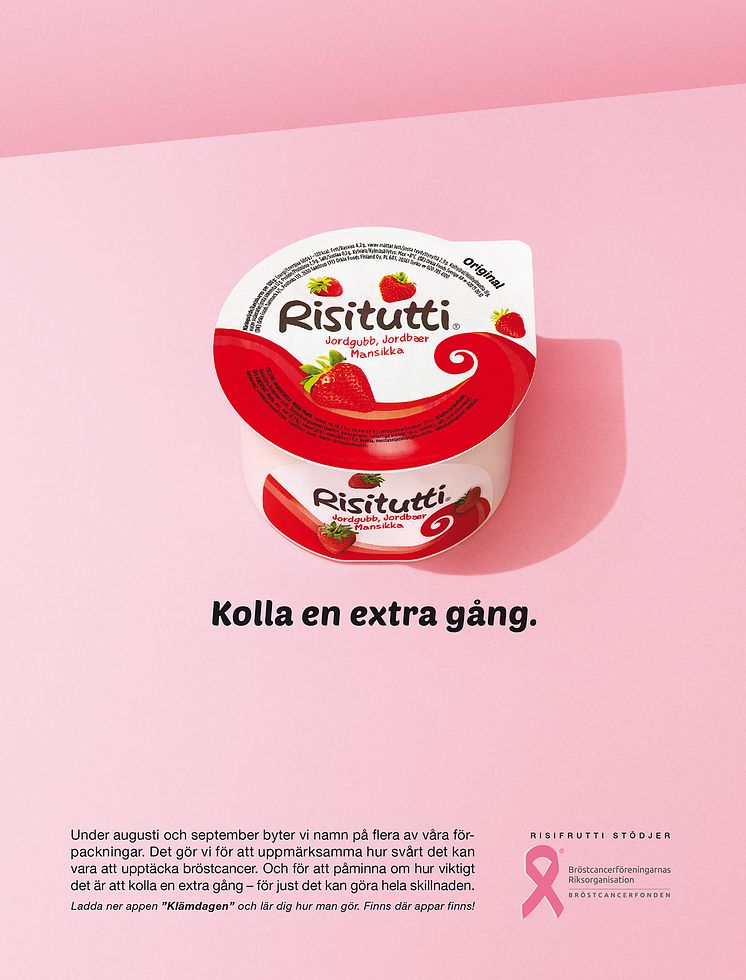 Risifrutti byter namn och stödjer Bröstcancerfonden