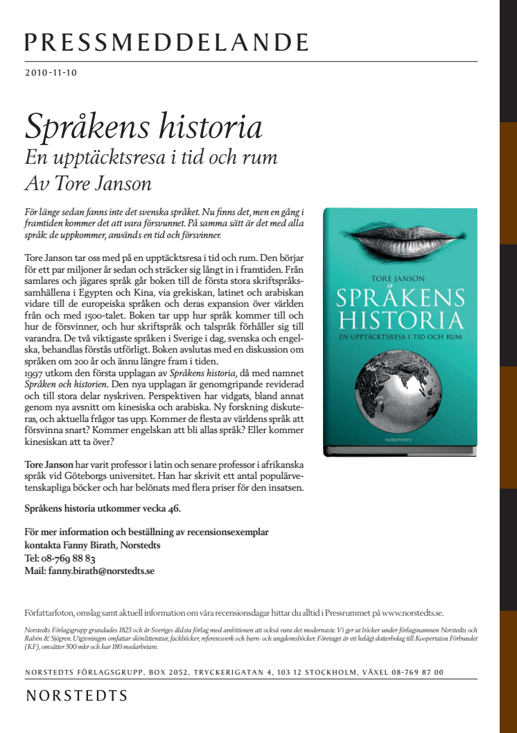 Språkens historia - En upptäcktsresa i tid och rum