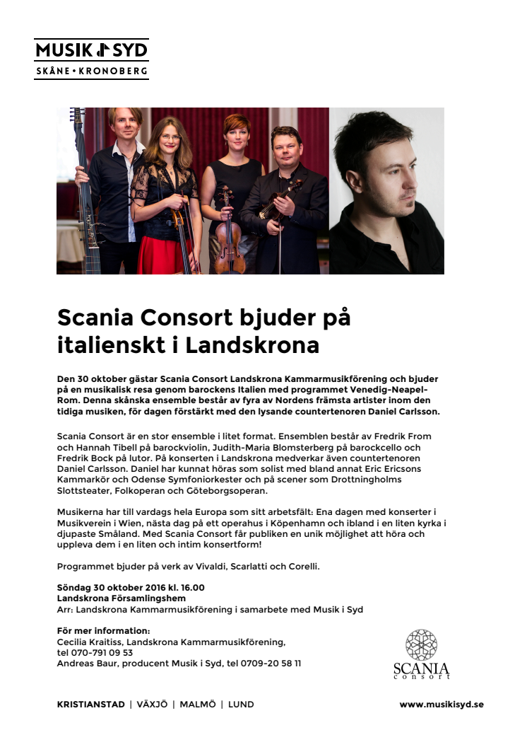 Scania Consort bjuder på italienskt i Landskrona