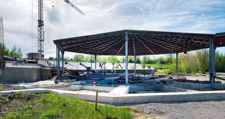 Eröffnung der neuen Seebühne am Biedermeierstrand