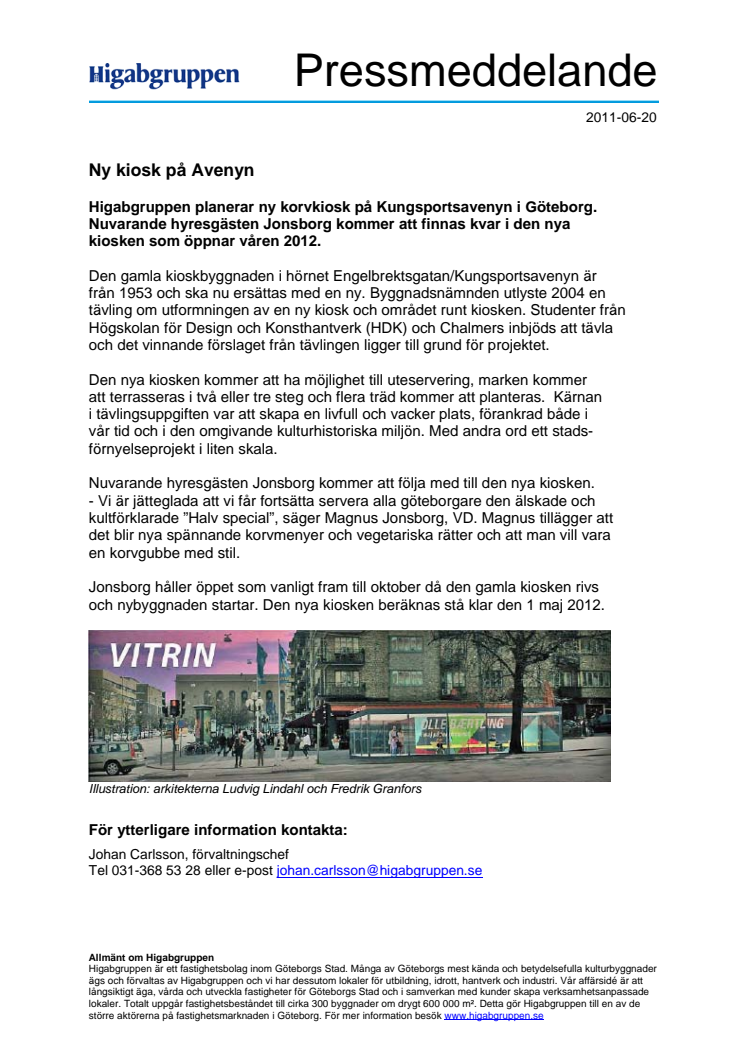 Ny kiosk på Avenyn