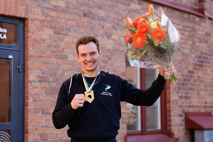 Emil Persson, vinnare i SM för unga plåtslagare 2025