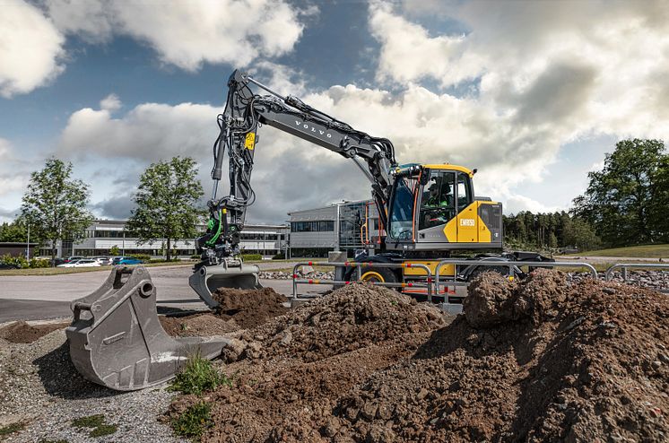 Volvo EWR150 Electric i arbete