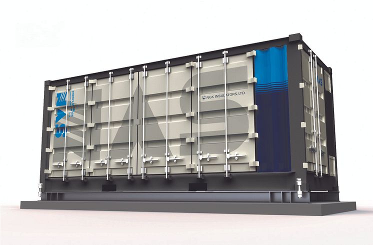 NGK NAS battery for energy storage (container type unit)